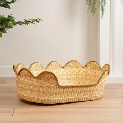 La Redoute Cream Scallop Bed w/mat M