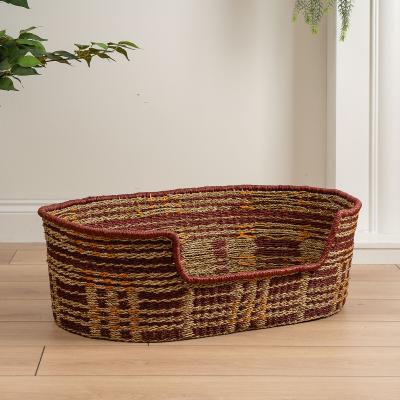 La Redoute Red Check Bed w/mat M