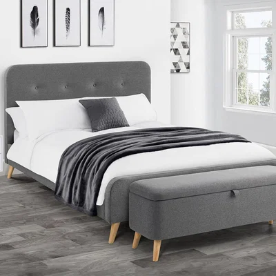 La Redoute Lars Buttoned Linen Scandi Bed