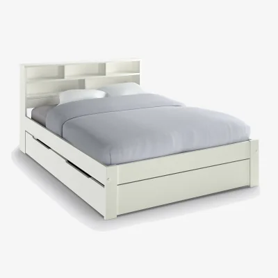 La Redoute Nikko Bed in Solid Pine and MDF with Bed Base