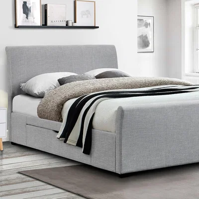 La Redoute Novara Upholstered Bed With Drawers
