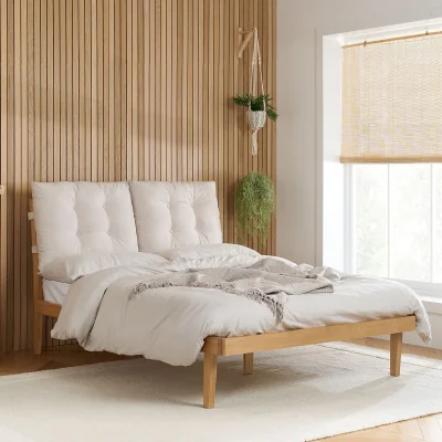 La Redoute Averra Bed With Upholstered Pillowback Headboard