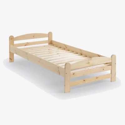 La Redoute Loan Solid Pine Bed with Bed Base