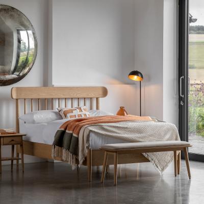 La Redoute Hale Mid-Century Oak Spindle Bed