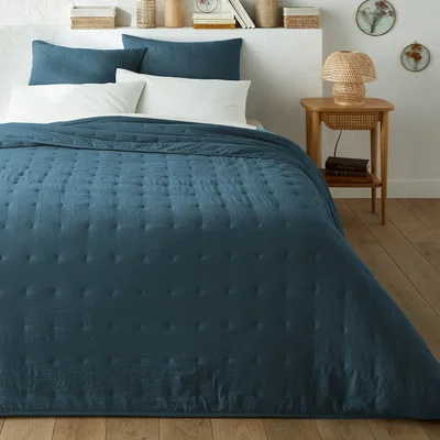 La Redoute Loja Washed Microfibre Quilted Bed Cover