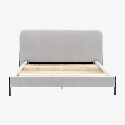 La Redoute Davis Soft Weave Curve Bed with Metal Legs