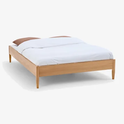 La Redoute Madara Bed with Bed Base in Solid and Veneered Oak