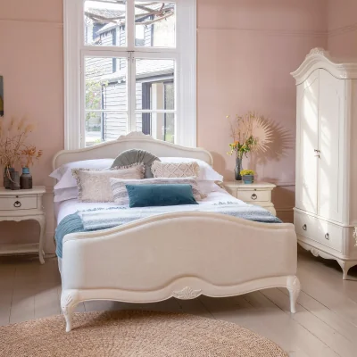 La Redoute Ivory French-Vintage Upholstered Bed