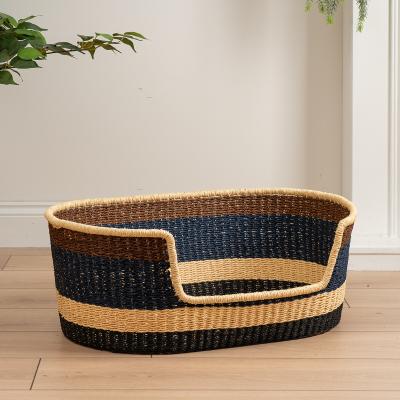 La Redoute Navy & Brown Bed w/mat S