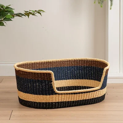 La Redoute Navy & Brown Bed w/mat S