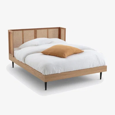 La Redoute Waska Rattan Bed with Base