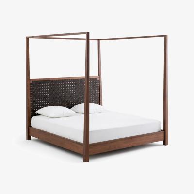 La Redoute Gilmour Solid Walnut Four Poster Bed