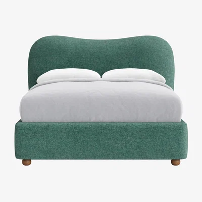 Loaf Double Monroe Bed in Flat Cap Clever Woolly