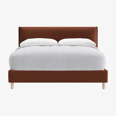 Loaf Archy Bed, King (Chocolate Chops Clever Velvet)