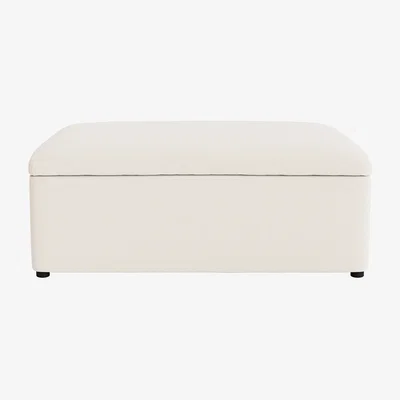Loaf Bed in a Bun, Single (Frothy Milk Clever Slubby Cotton)