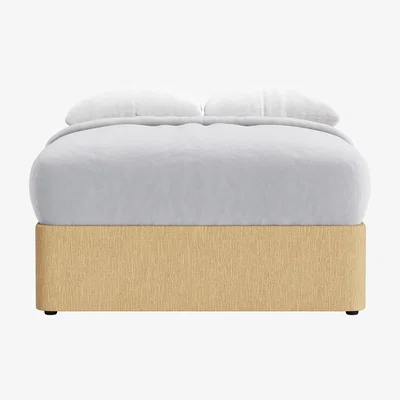 Loaf Side Stash 2 Drawer Bed, Double (Straw Hat House Fabric)