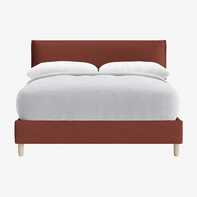 Loaf Archy Bed, Double (Brick Dust Clever Slubby Linen)