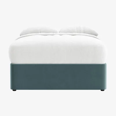 Loaf Side Stash 1.5 Drawer Bed, Double (Beach Ball Clever Velvet)