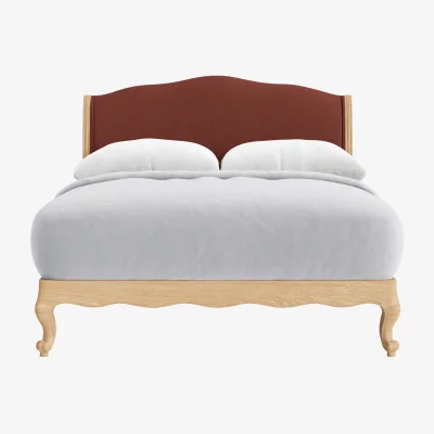 Loaf Coco Bed, King (Brick Dust Clever Slubby Linen)