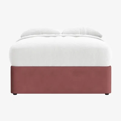 Loaf Side Stash 1.5 Drawer Bed Double in Berry Jelly Clever Cotton