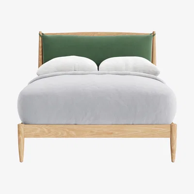 Loaf Bagel Bed, Double (Cucumber Sandwich Clever Velvet, White Oak)