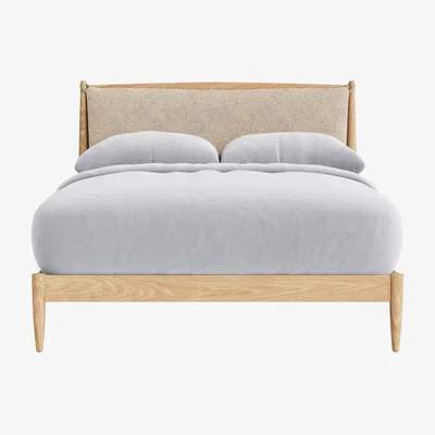 Loaf Shearer Bagel Bed, King (White Oak)