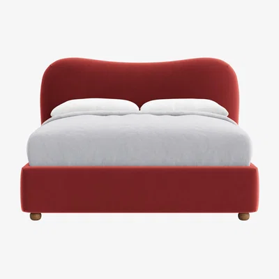Loaf Kingsize Monroe Bed in Rocking Horse Clever Velvet