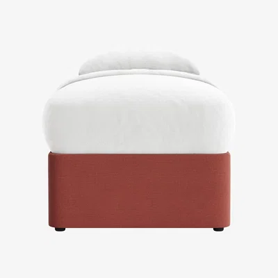 Loaf Side Stash 1.5 Drawer Bed Single with Right Hand Drawers in Summer Pudding Clever Linen