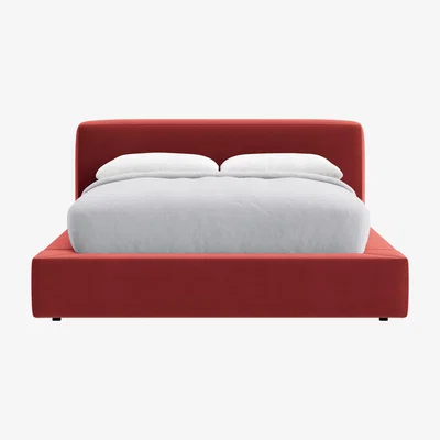 Loaf Kingsize The Bedfather Bed in Rocking Horse Clever Velvet