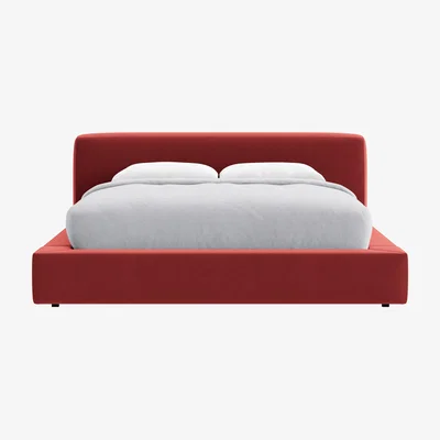 Loaf Superking The Bedfather Bed in Rocking Horse Clever Velvet