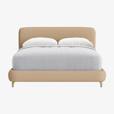 Loaf Cookie Bed, King (Dipped Biscuit Clever Slubby Linen)
