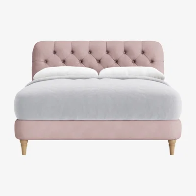 Loaf Bedlington Bed, King (Pressed Petals Clever Cotton)