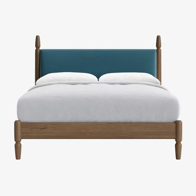 Loaf Pippi Bed, King (Teacup Teal Clever Velvet)