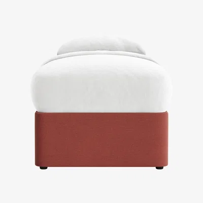 Loaf Side Stash 1.5 Drawer Bed Single with Left Hand Drawers in Summer Pudding Clever Linen