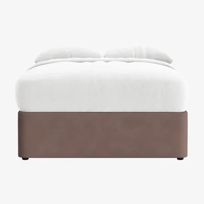 Loaf Side Stash 1.5 Drawer Bed, Double (Muddy Footprint Clever Cotton)