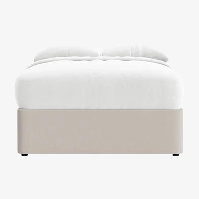 Loaf Side Stash 1.5 Drawer Bed, Double (Lost Feather Clever Slubby Cotton)