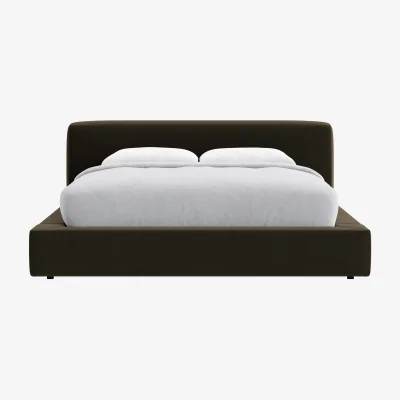 Loaf The Bedfather Bed, Superking (Wine Bottle Clever Velvet)