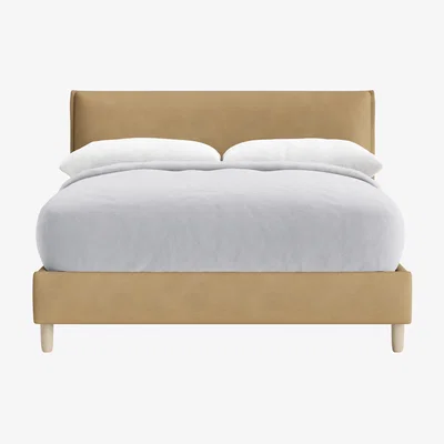 Loaf Archy Bed, Double (French Mustard Clever Cotton)