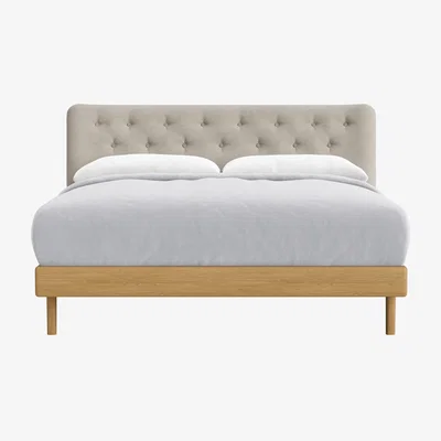 Loaf Dr Slow Bed, King (Sandy Shoe Clever Slubby Linen)
