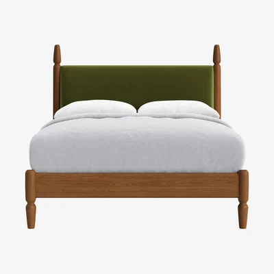 Loaf Pippi Bed, Double (Grass Clippings Clever Velvet)