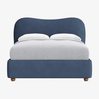 Loaf Monroe Bed, Double (Sloe Berry Bush Clever Cotton)