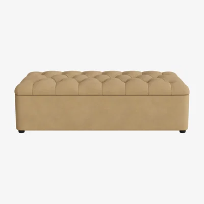 Loaf Bed in a Button, Double (French Mustard Clever Cotton)