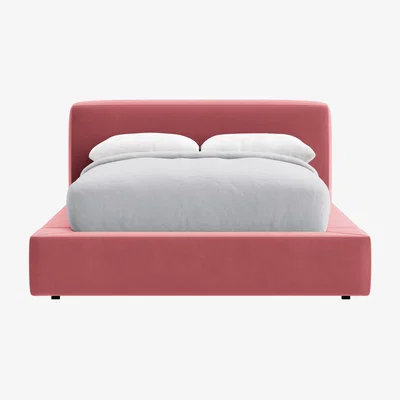 Loaf Double The Bedfather Bed in Jam Sandwich Clever Velvet