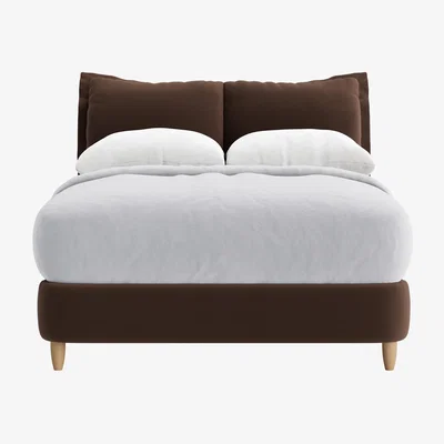 Loaf Beddy-Byes Bed, Double (Coffee Drip Clever Velvet)