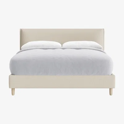 Loaf Archy Bed, King (Whipped Cream Clever Boucle)
