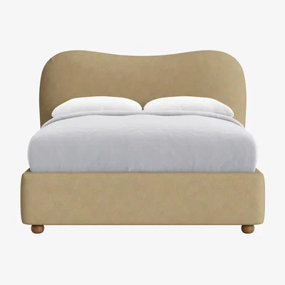 Loaf Double Monroe Bed in Sandcastle Clever Boucle