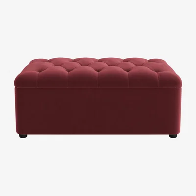 Loaf Bed in a Button, Single (Drenched Damsons Clever Velvet)