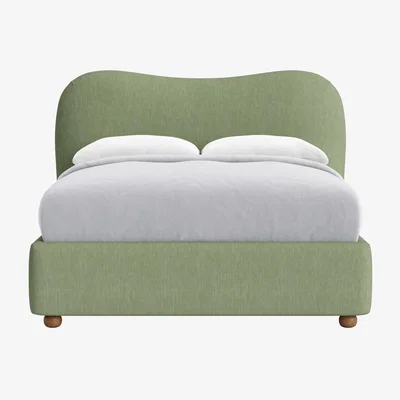 Loaf Double Monroe Bed in Allo Vera House Fabric