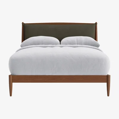 Loaf Bagel Bed, King (Woody Walk Clever Cotton, Warm Ash)