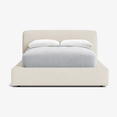 Loaf The Bedfather Bed, Double (Wooden Spoon Clever Slubby Linen)